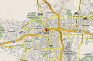 Map of Reno